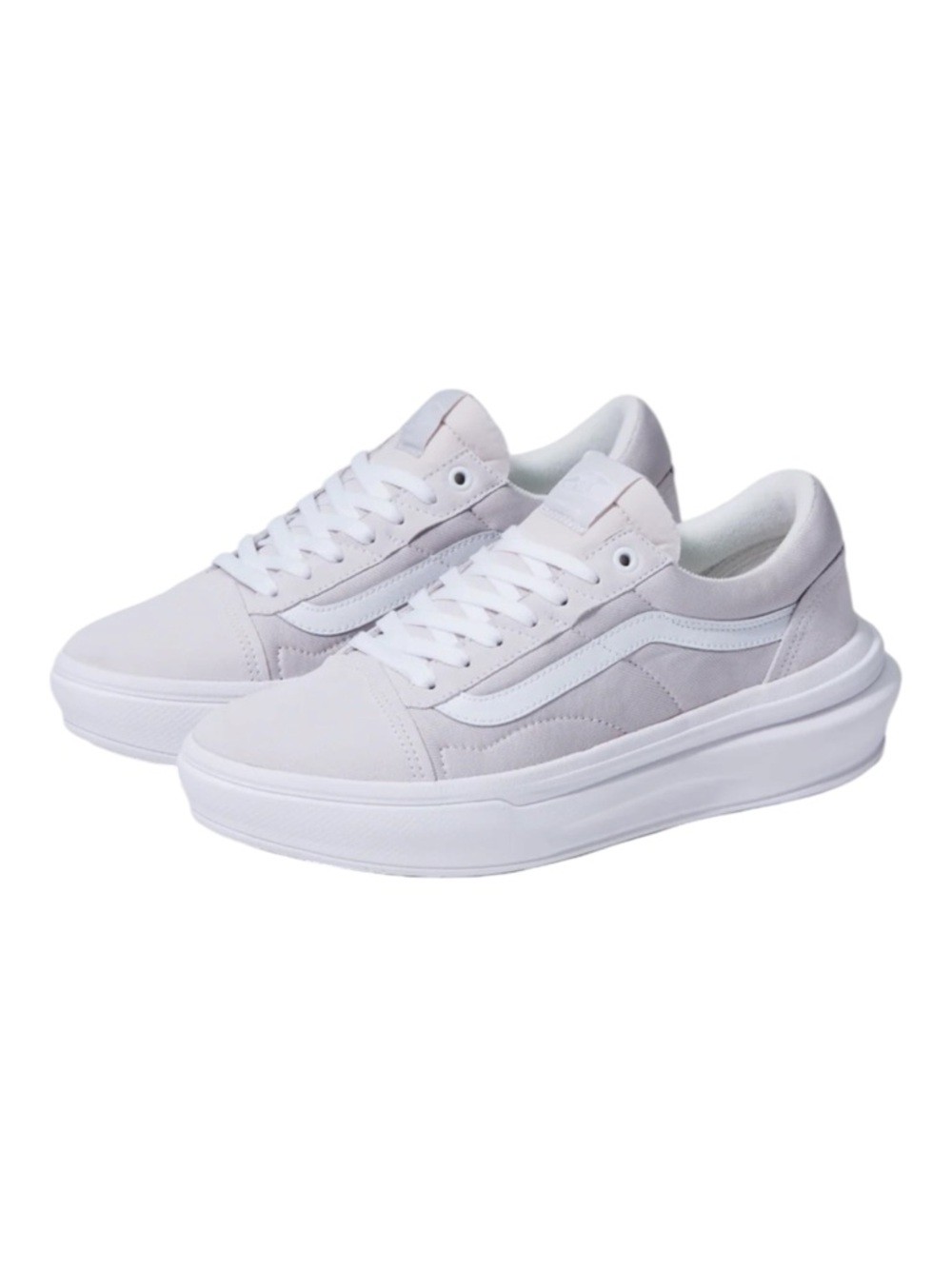 VANS | Old Skool Overt ComfyCush Sneakers in Light Grey/ White